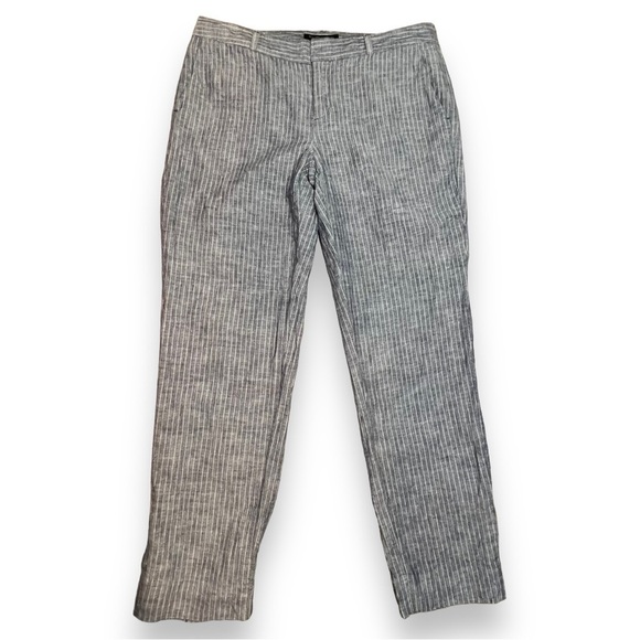 Banana Republic Hampton Fit Crop Linen Trousers Size 2 - Picture 4 of 5